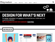 Tablet Screenshot of bigmedium.com